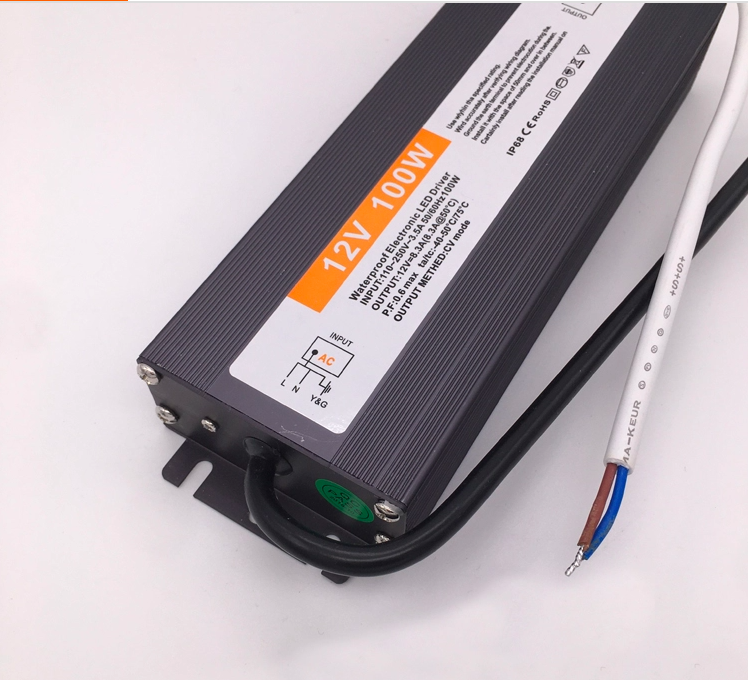 Fuente de alimentación IP67, DC12V/100W/8,3A