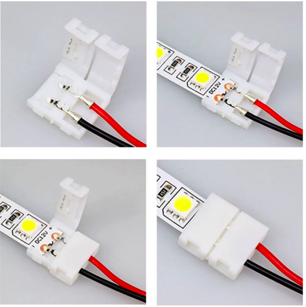 Conector Tira LED Monocolor 2 Extremos 10mm