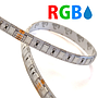 Tira LED SMD5050, DC12V, 5m (60 Led/m) - IP33 - RGB