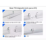 Canaleta Base Para Tubo Led T8 1.20 Mts