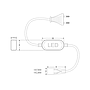 Alimentador para tira led 110V SMD5050 